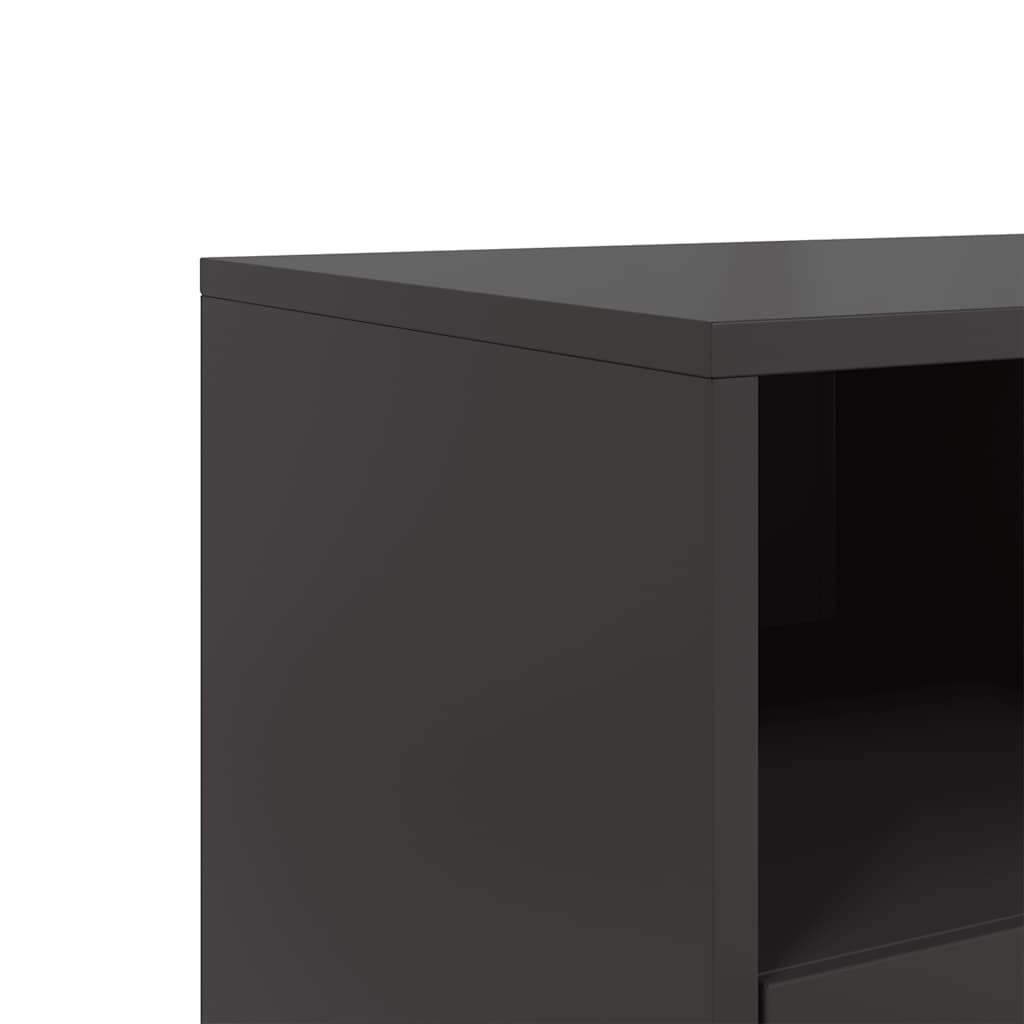 TV ormarić crni 100,5x39x60,5 cm čelični