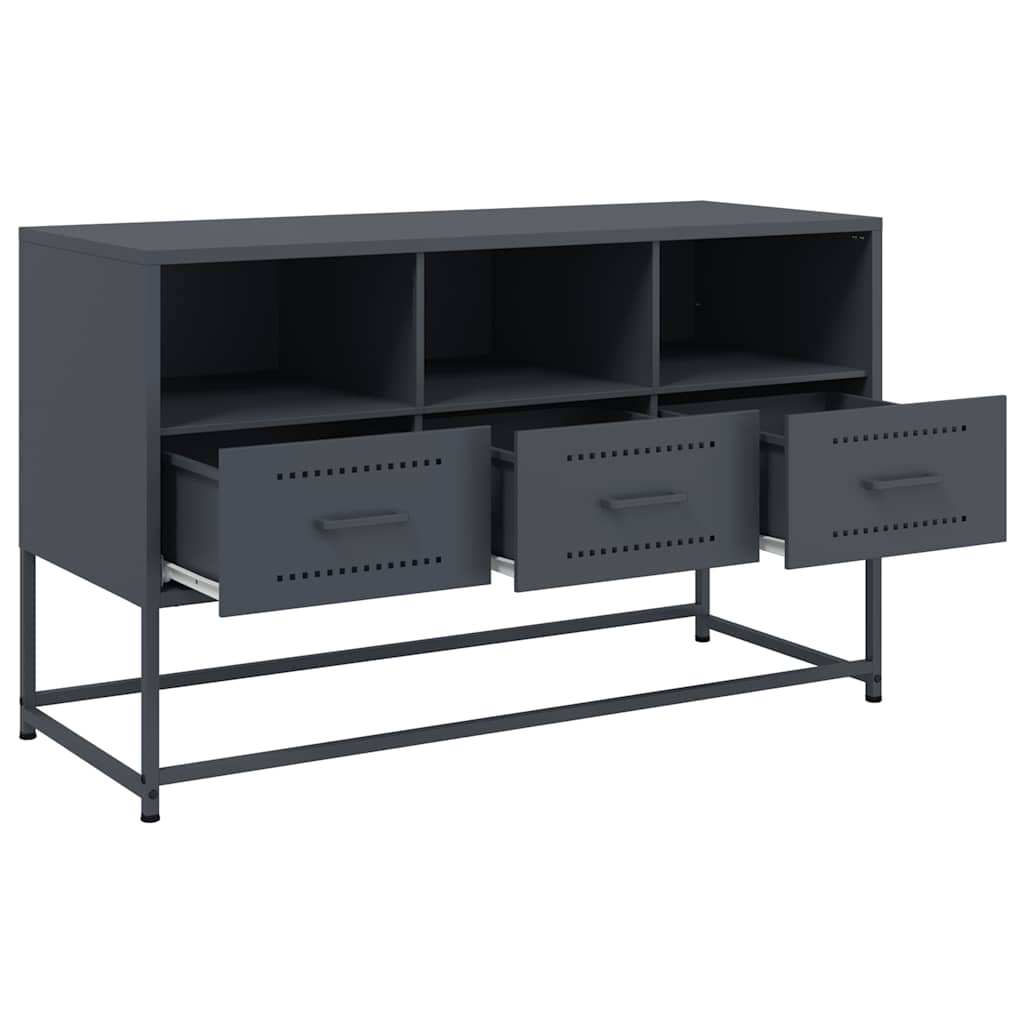 TV ormarić antracit 100,5x39x60,5 cm čelični