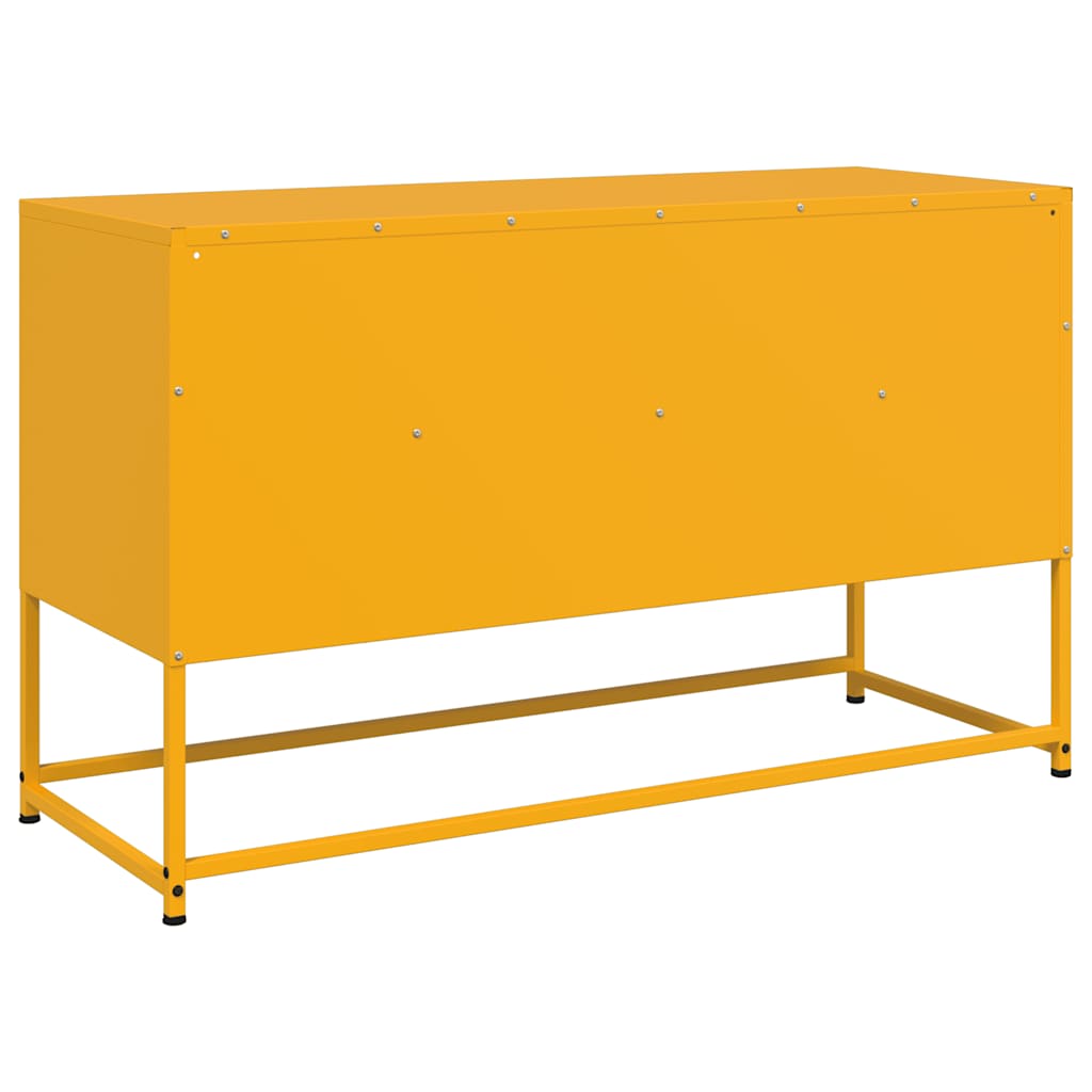 TV ormarić boja senfa 100,5 x 39 x 60,5 cm čelični