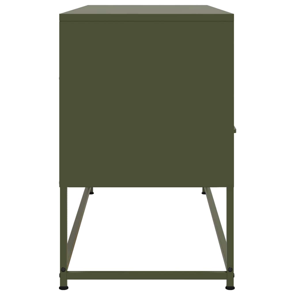 TV ormarić maslinastozeleni 100,5x39x60,5 cm čelični