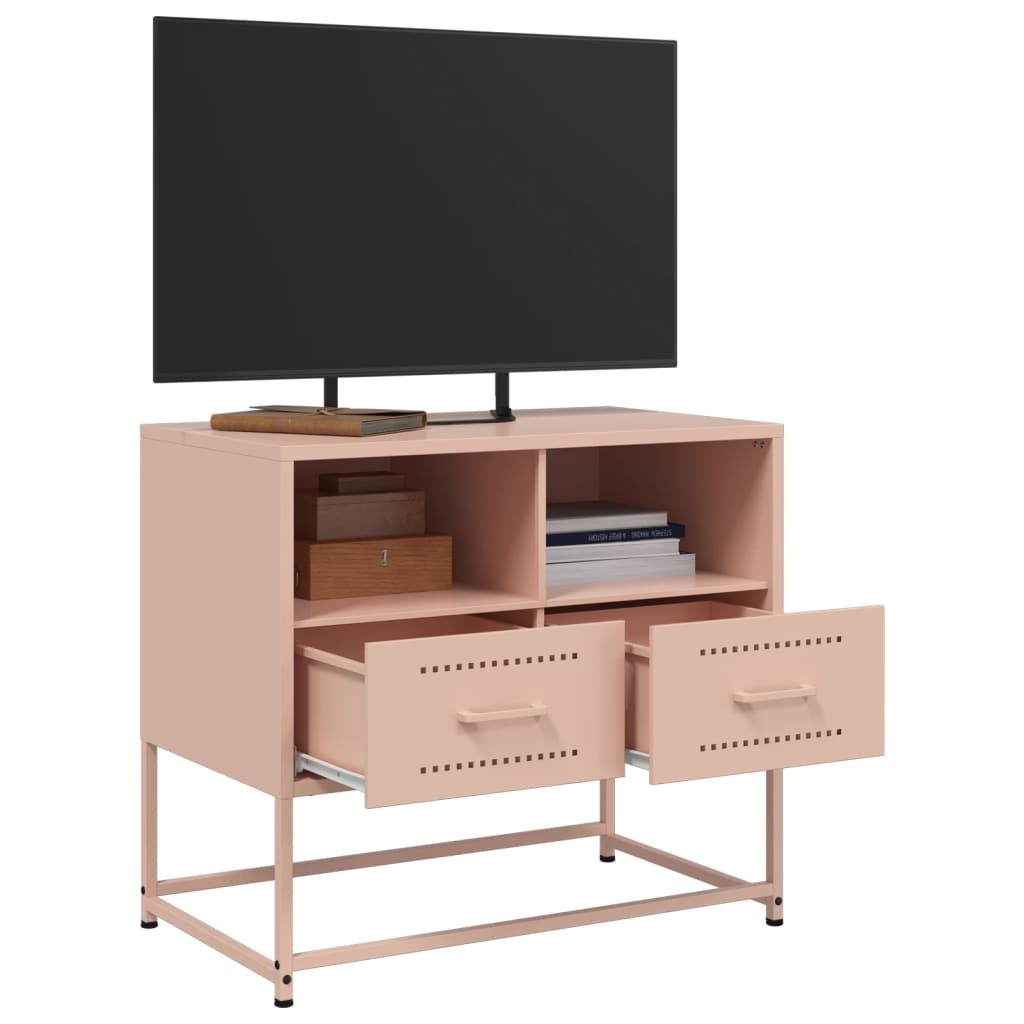 TV ormarić ružičasti 68 x 39 x 60,5 cm čelični