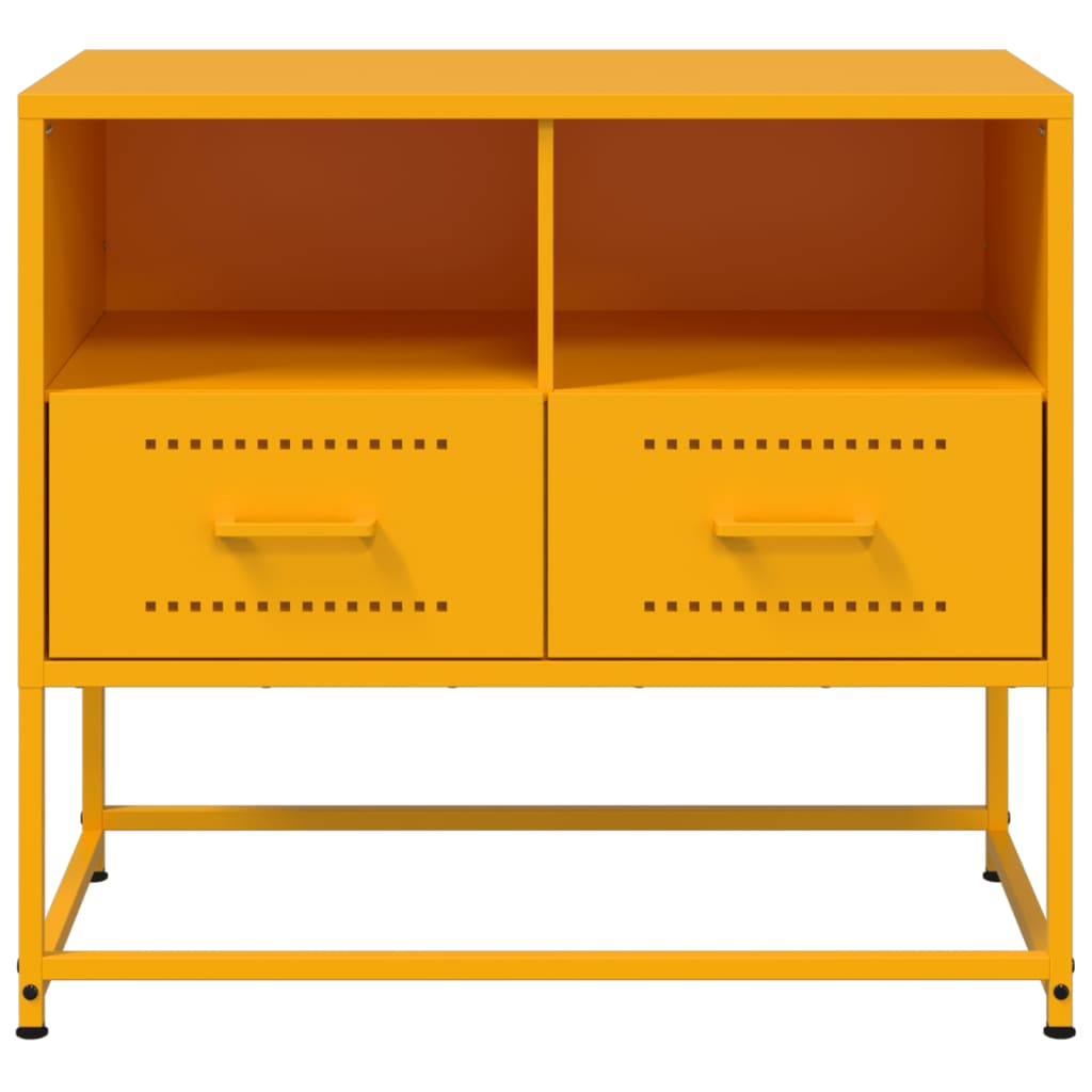TV ormarić boja senfa 68x39x60,5 cm čelični