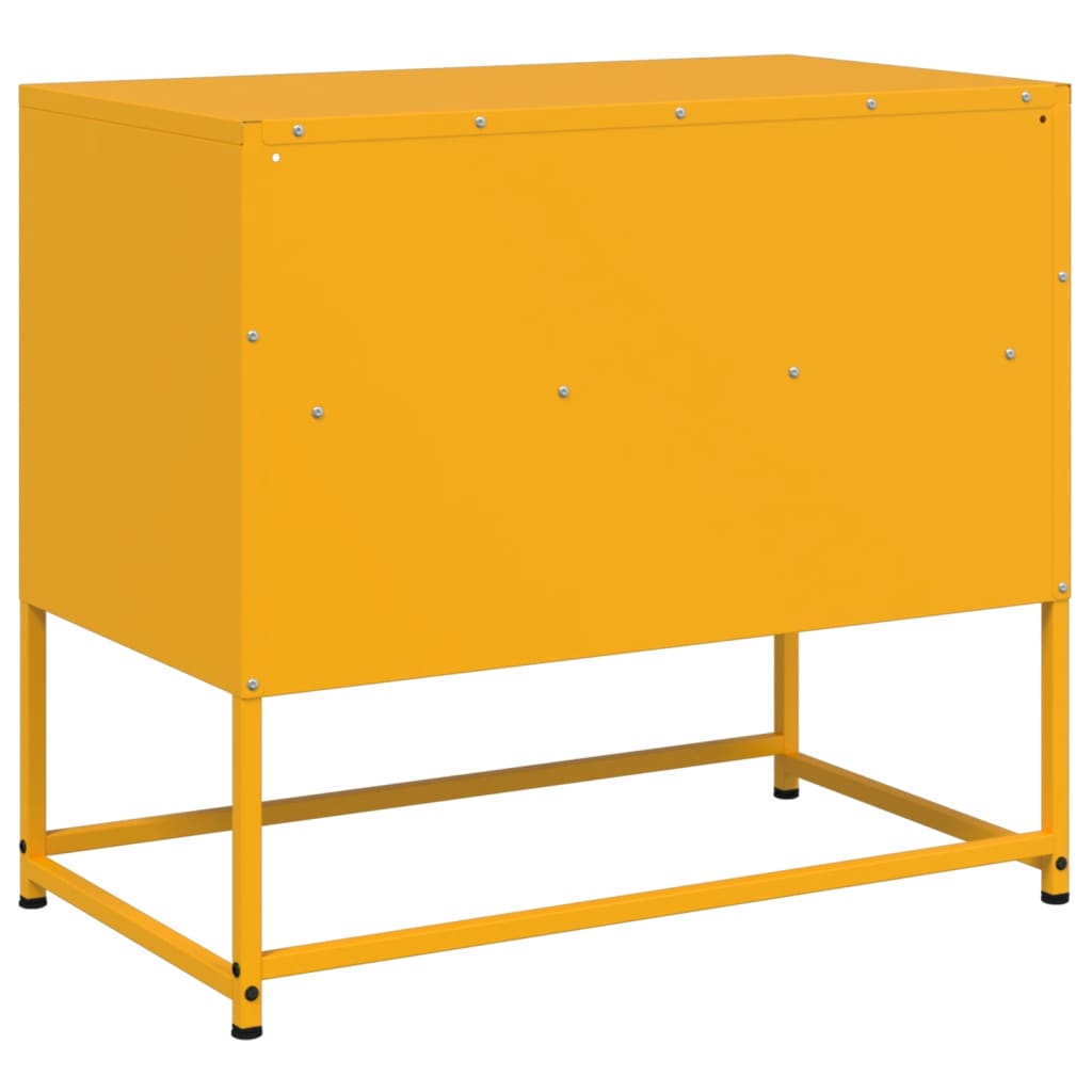 TV ormarić boja senfa 68x39x60,5 cm čelični