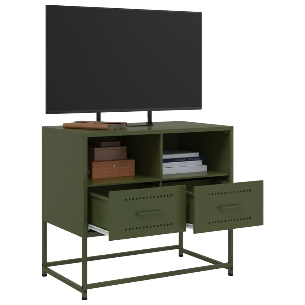 TV ormarić maslinastozeleni 68x39x60,5 cm čelični
