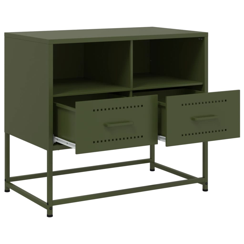 TV ormarić maslinastozeleni 68x39x60,5 cm čelični