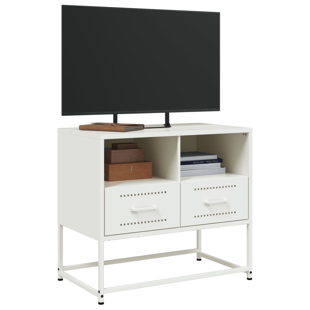 TV ormarić crni 68x39x60,5 cm bijeli