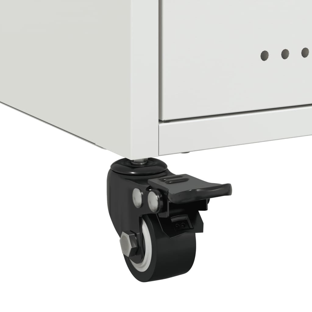 Noćni ormarić bijeli 36x39x43,5 cm čelični