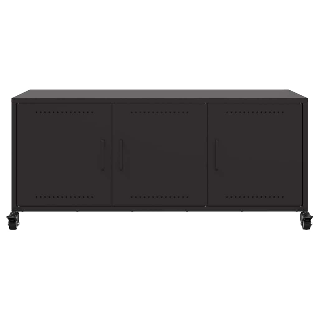 TV ormarić crni 100,5x39x43,5 cm čelik