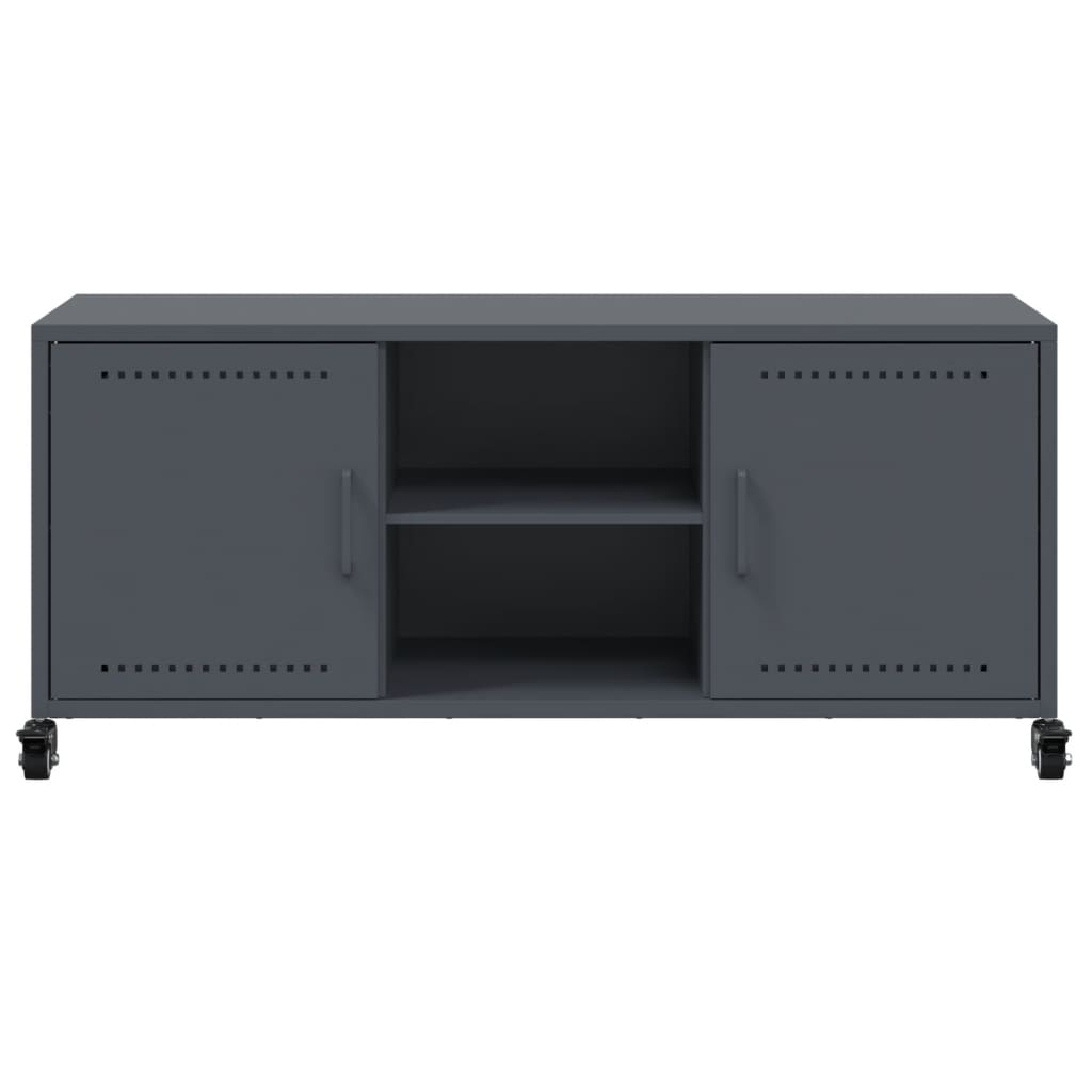 TV ormarić antracit 100,5 x 39 x 43,5 cm čelik Antracitno siva