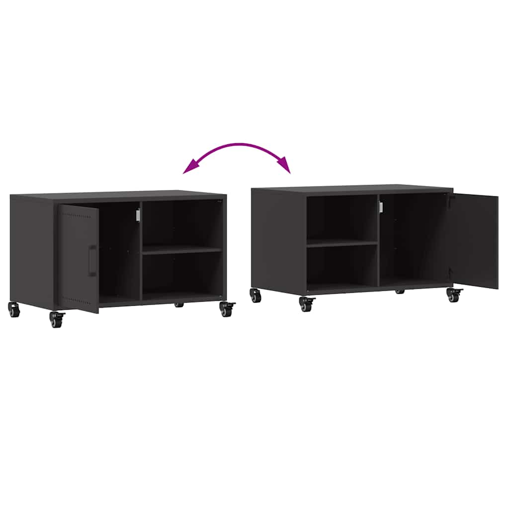 TV ormarić crni 68 x 39 x 43,5 cm čelik