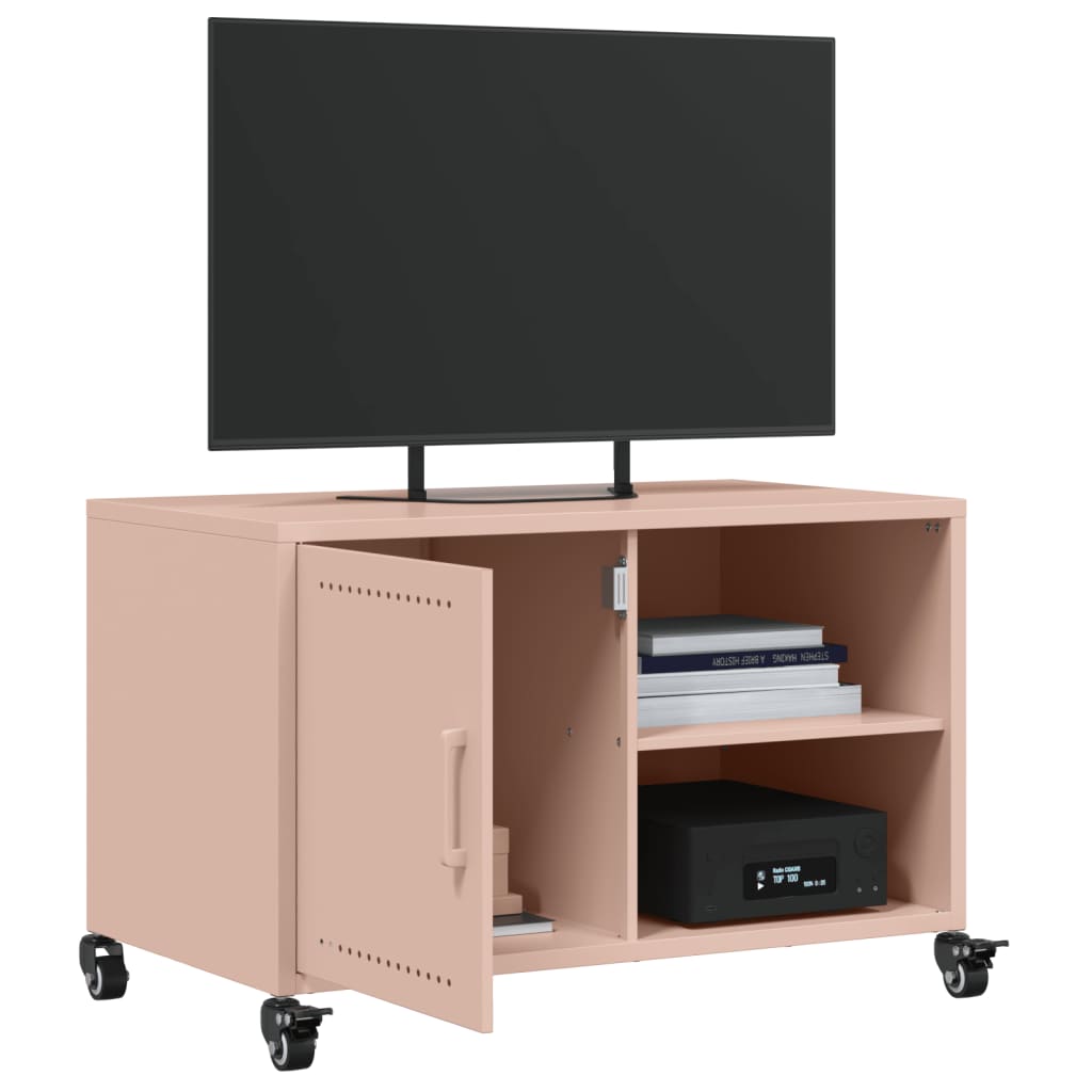 TV ormarić ružičasti 68 x 39 x 43,5 cm čelik