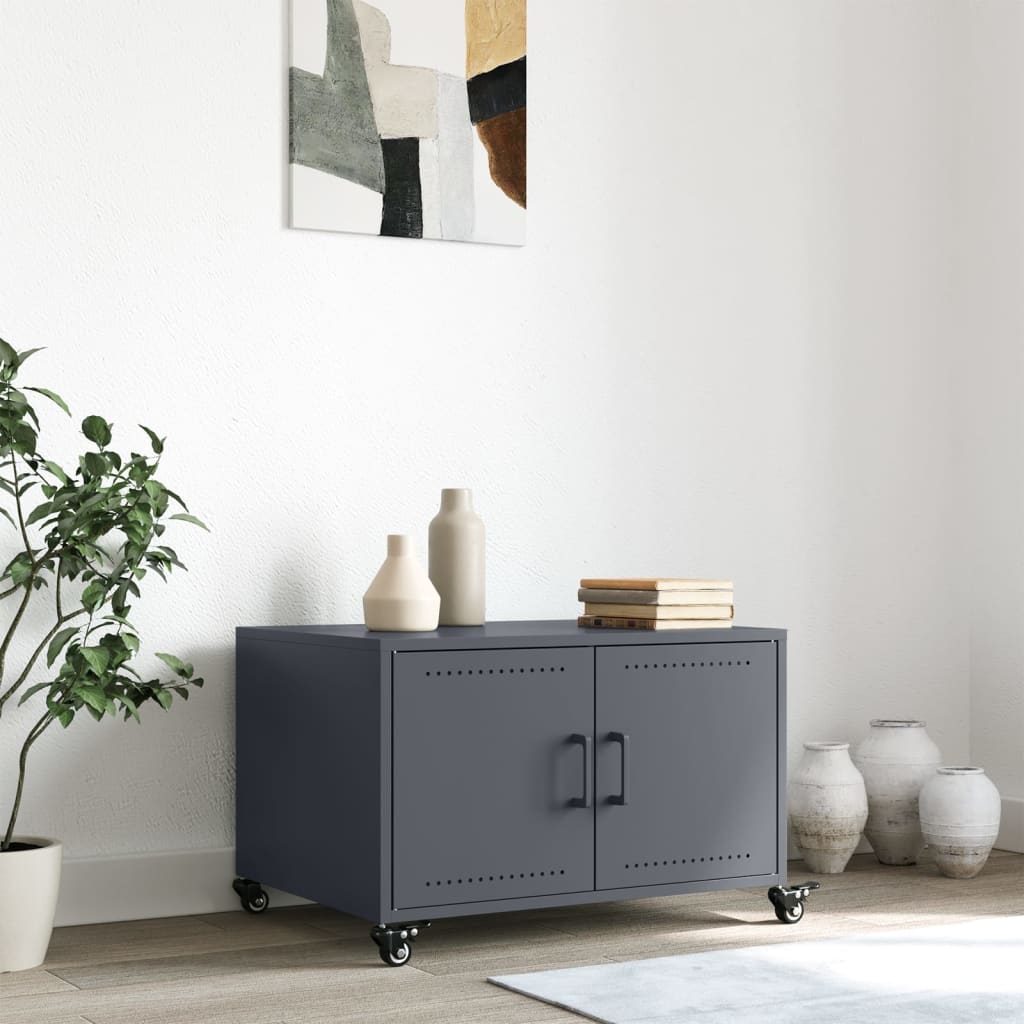 Stolić za kavu antracit 68x50x43,5 cm od čelika