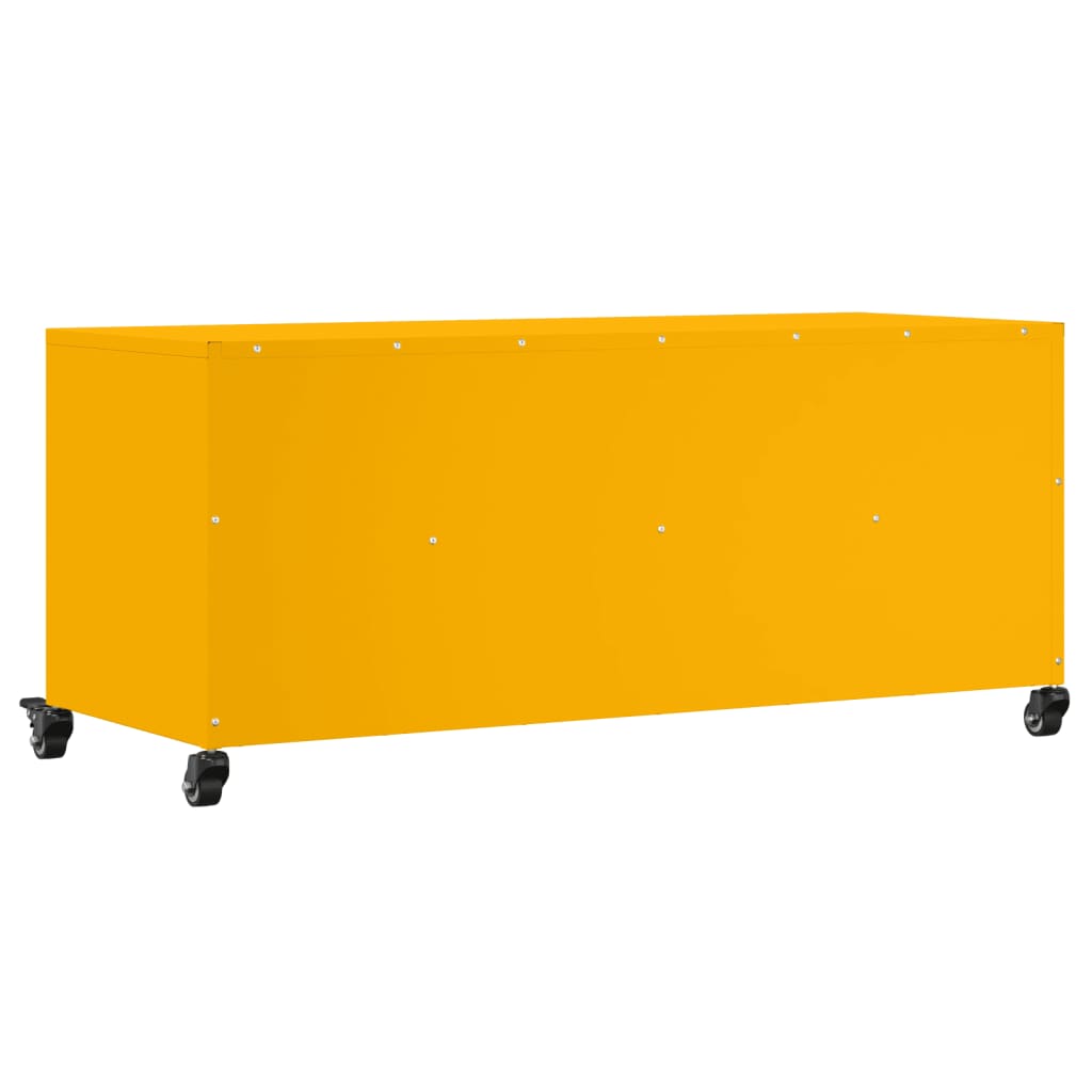 TV ormarić boja senfa 100,5x39x43,5 cm čelični