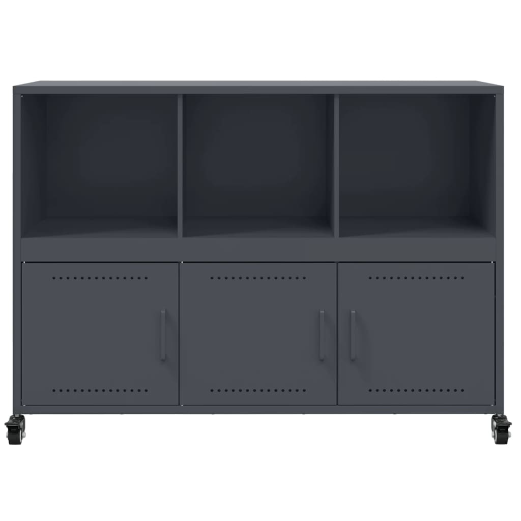 Komoda antracit 100,5x39x72 cm od čelika