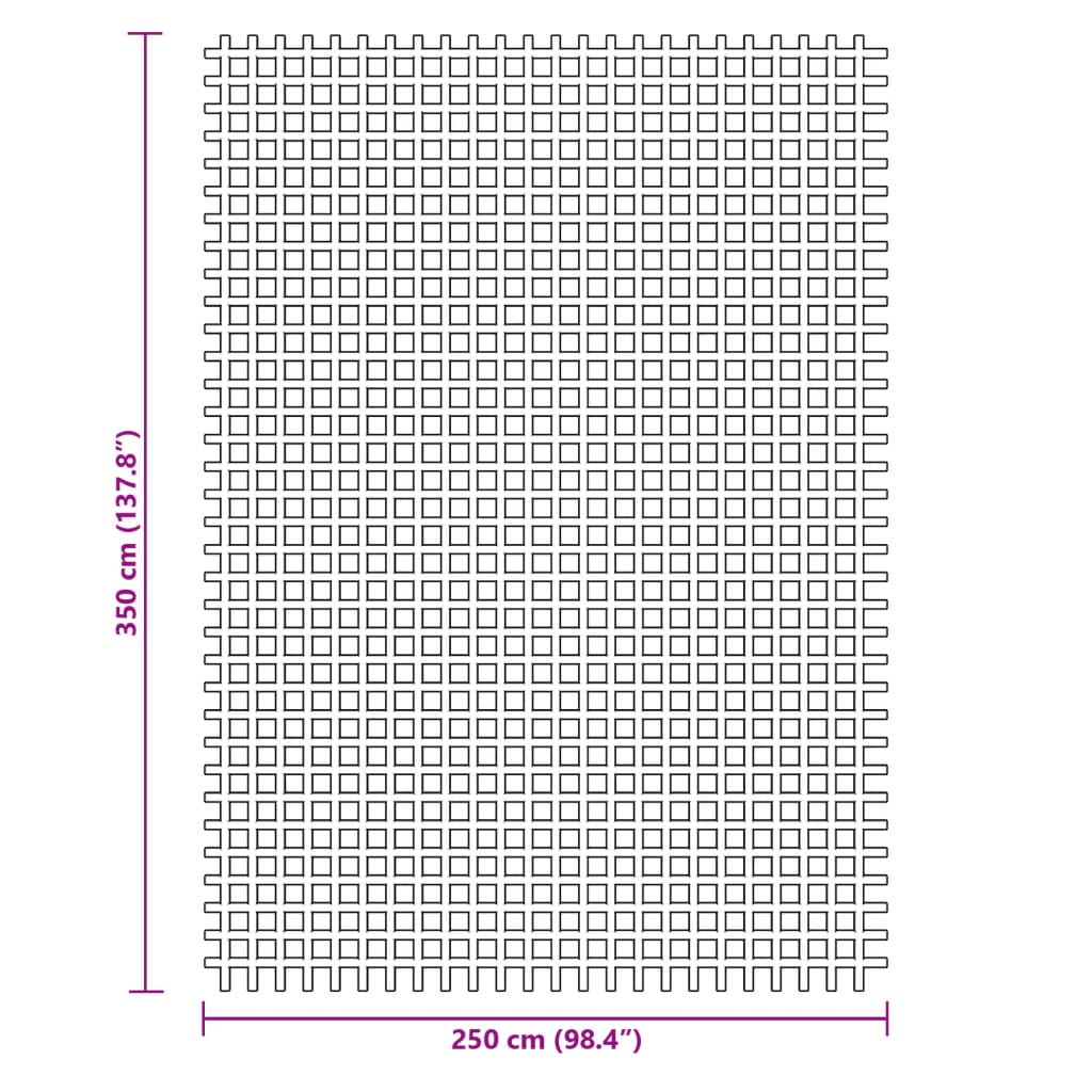 Tepih za šator plavi 3,5x2,5 m
