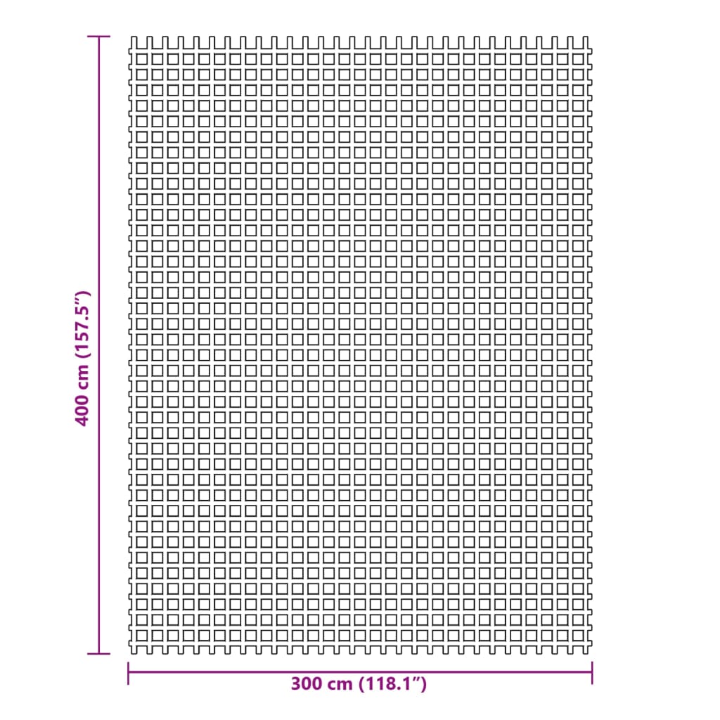 Tepih za šator zeleni 4x3 m