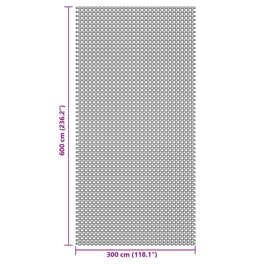Tepih za šator zeleni 6x3 m