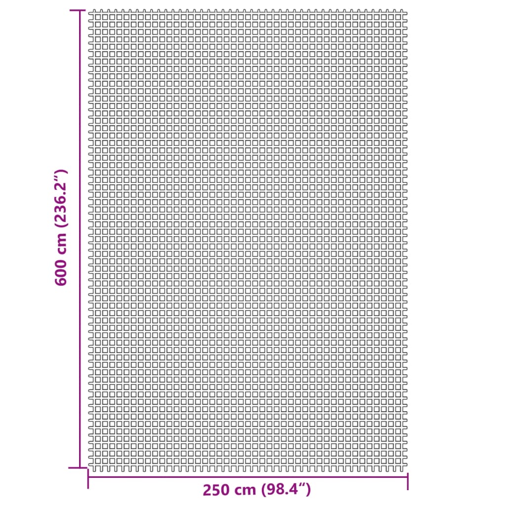 Tepih za šator krem 6x2,5 m