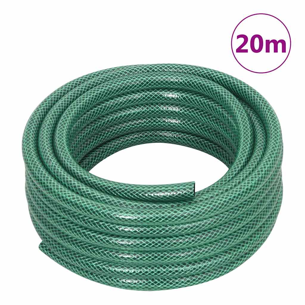 Zeleni kolut sa setom za pričvršćivanje crijeva 0,5 " 20 m PVC