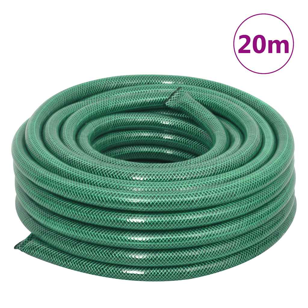 Zeleni kolut sa setom za pričvršćivanje crijeva 0,75" 20 m PVC
