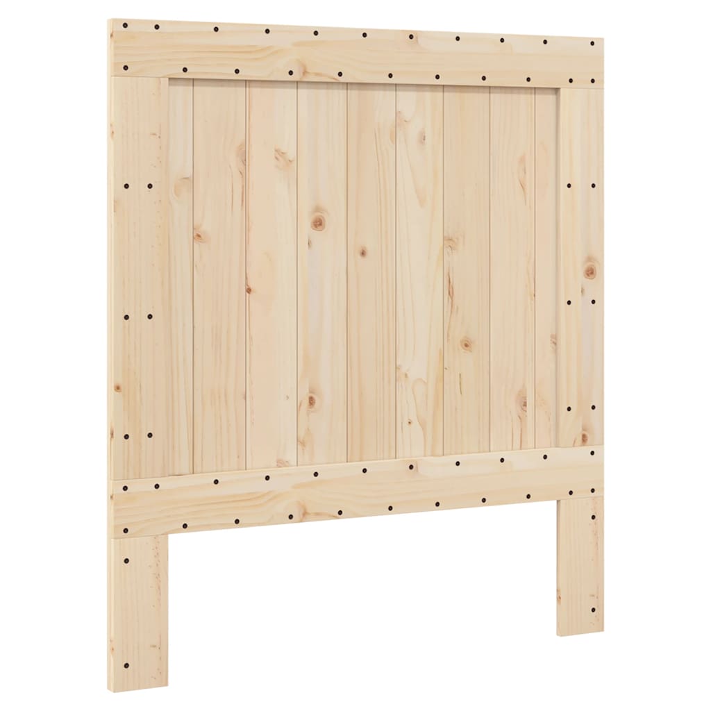 Okvir kreveta s uzglavljem 90 x 200 cm od masivne borovine