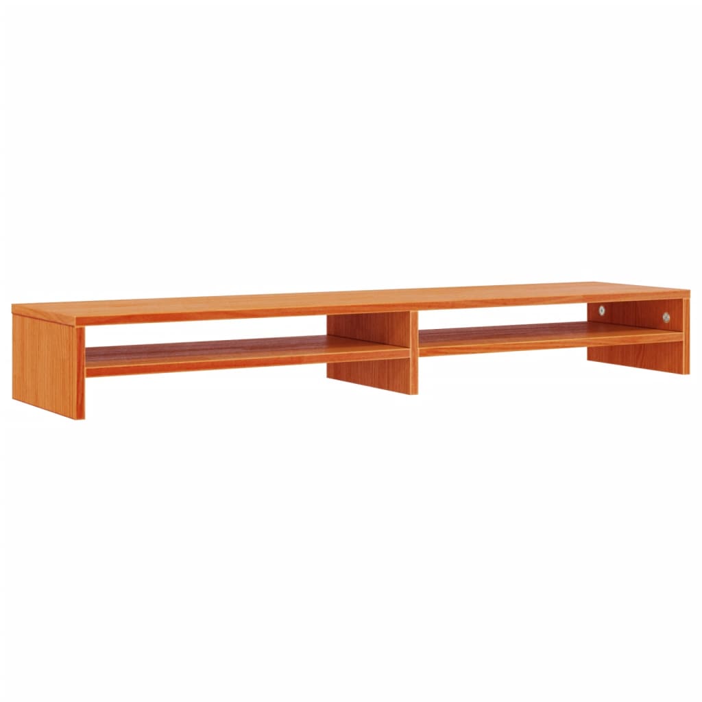 Stalak za monitor voštano smeđi 100x24x13cm od borovine