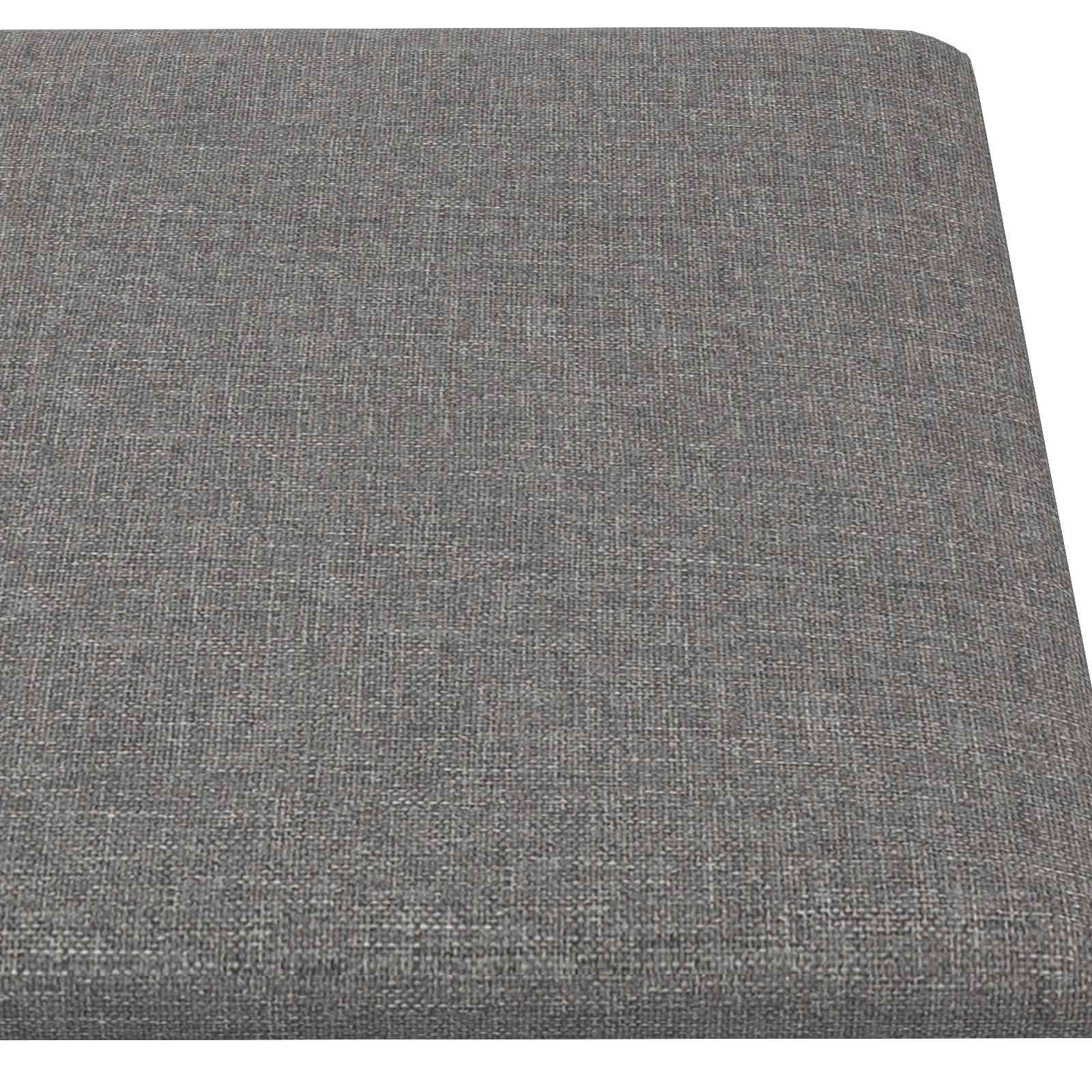 Zidna uzglavlja 12 pcs Svijetlo siva 30 x 15 cm tkanina