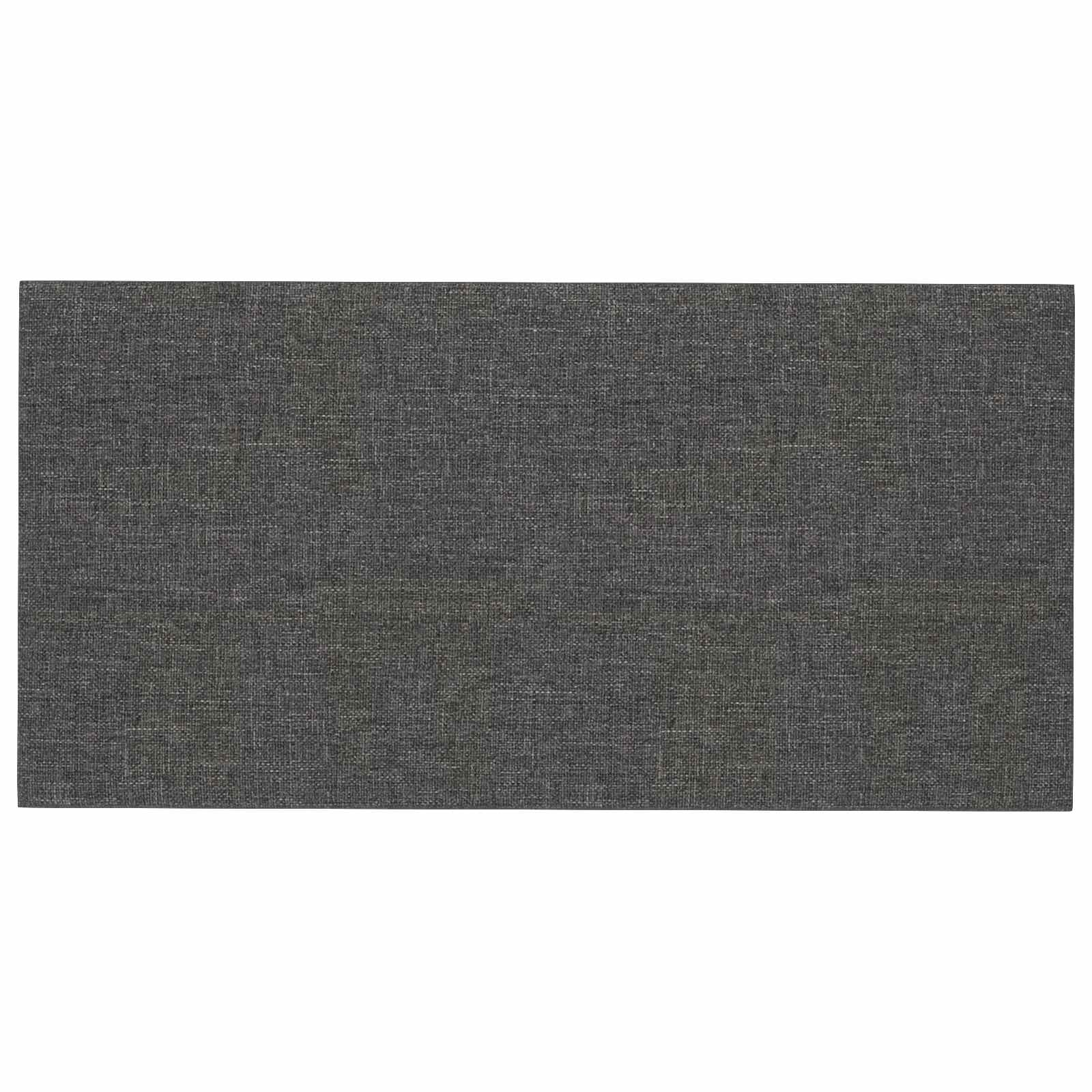 Zidna uzglavlja 12 pcs Tamno siva 30 x 15 cm tkanina