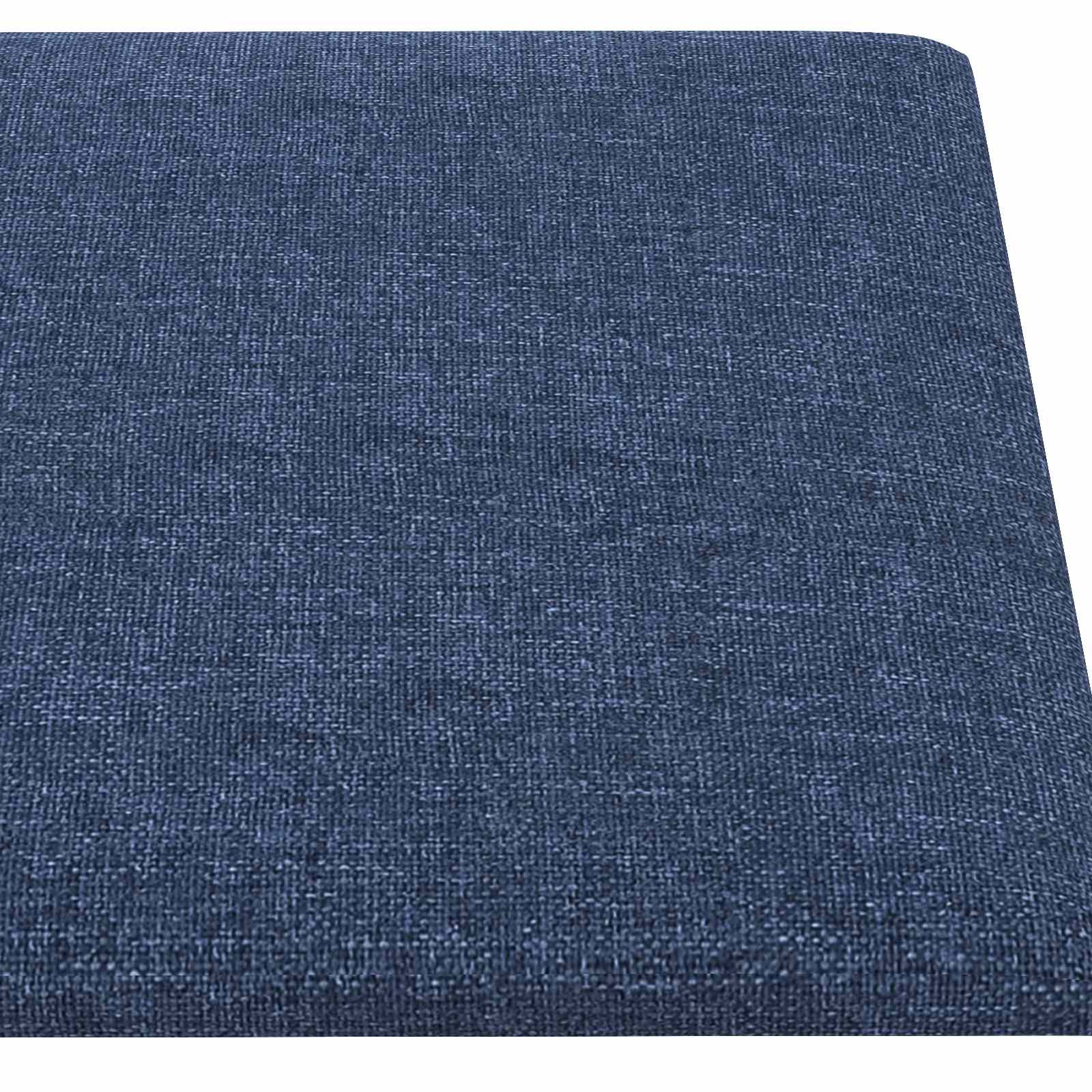 Zidna uzglavlja 12 pcs Plava 30 x 15 cm tkanina