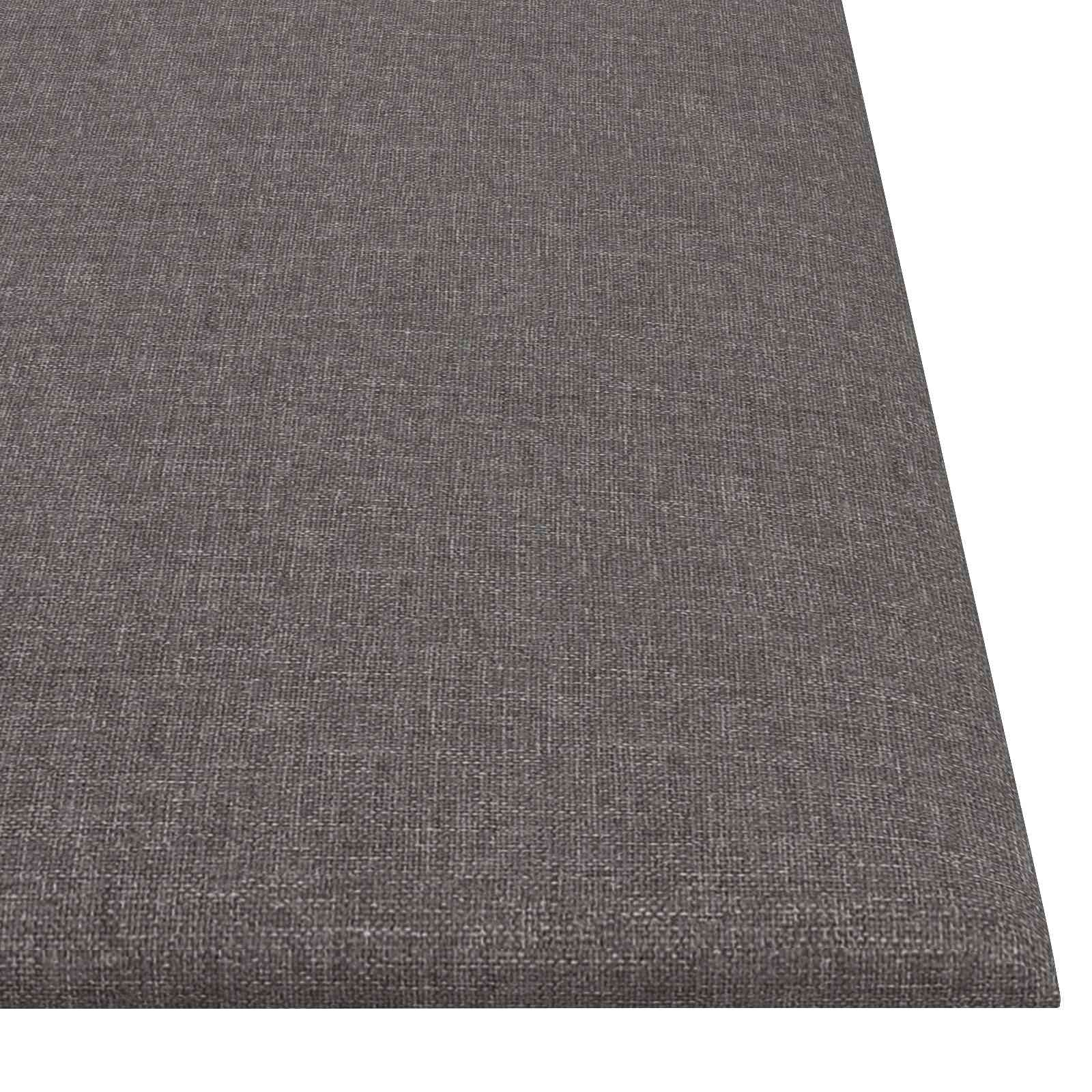 Zidna uzglavlja 12 pcs Svijetlo siva 30 x 30 cm tkanina