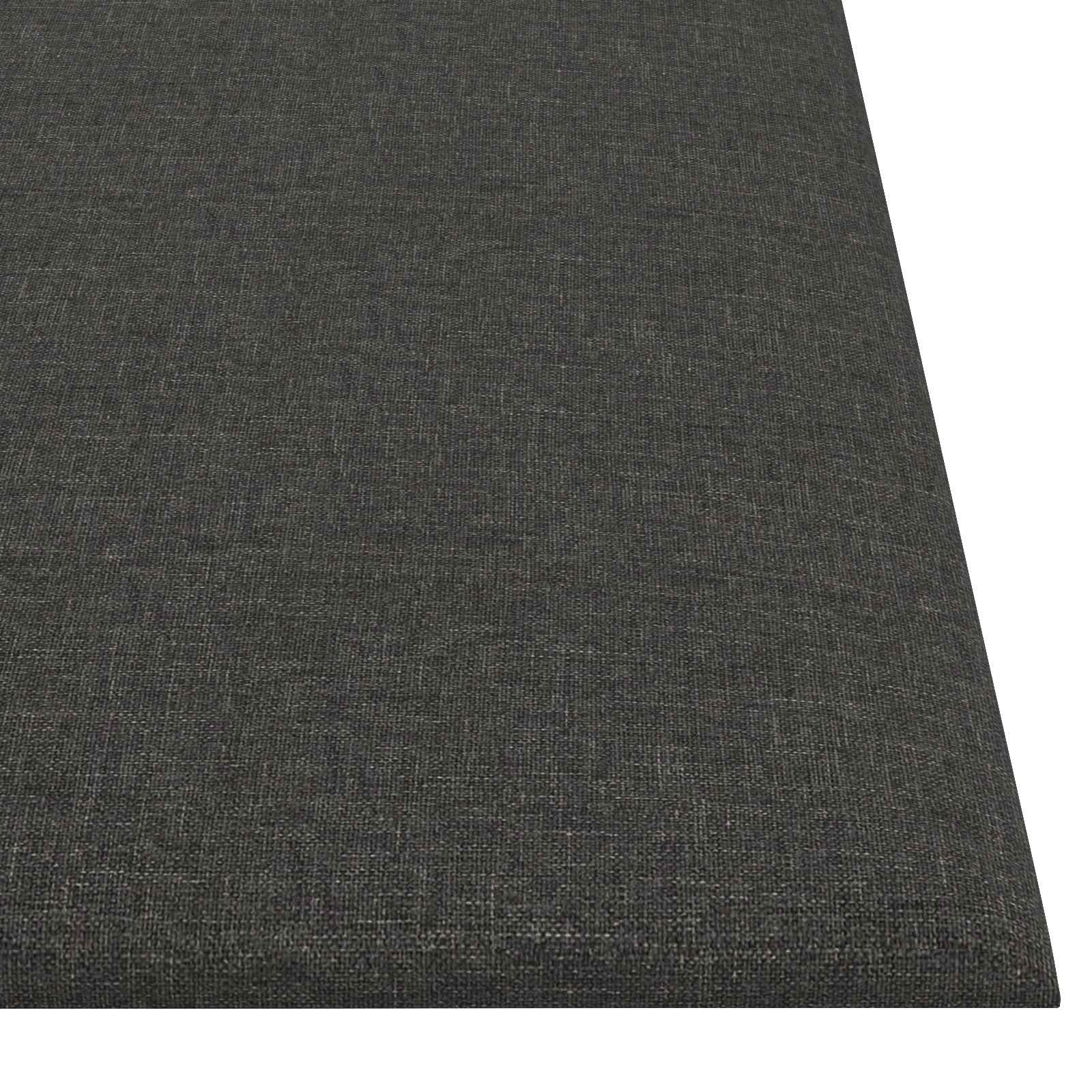 Zidna uzglavlja 12 pcs Tamno siva 30 x 30 cm tkanina