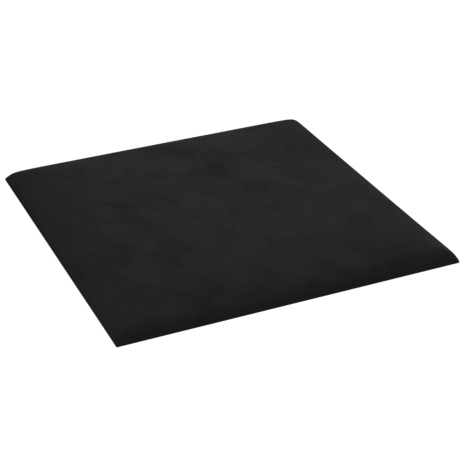 Zidna uzglavlja 12 pcs Crna Baršun