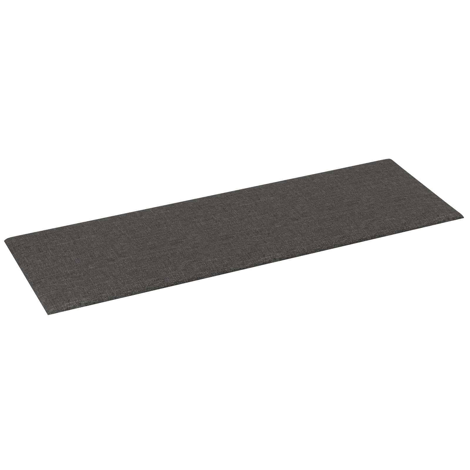 Zidna uzglavlja 12 pcs Tamno siva 90 x 30 cm tkanina