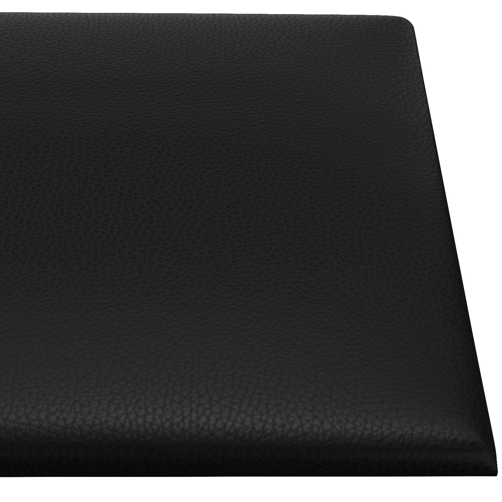 Zidna uzglavlja 12 pcs Crna 90 x 30 cm tkanina