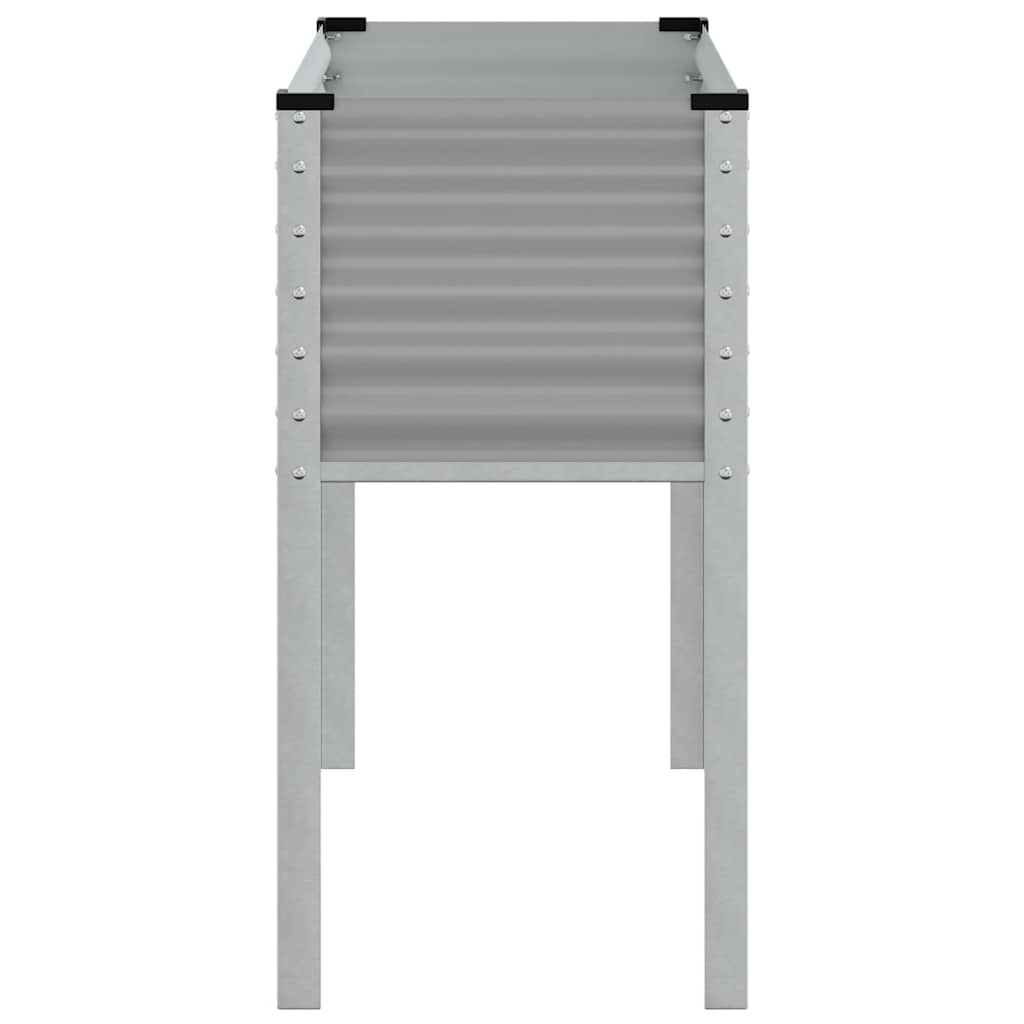 Vrtna sadilica siva 100x45x90 cm čelična