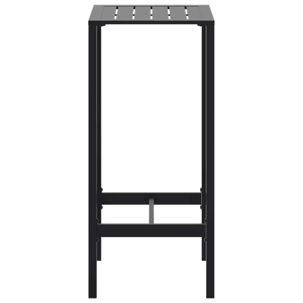 Barski stol crni 50x50x110 cm od čelika obloženog prahom