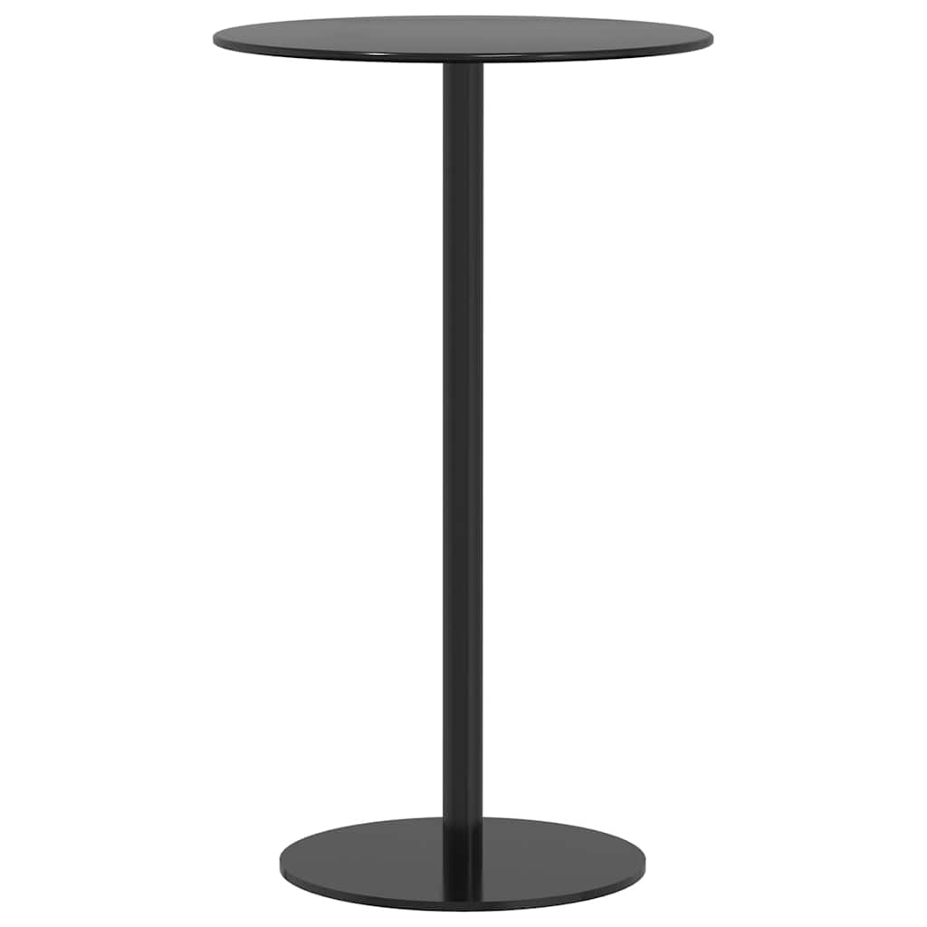 Vrtni stol okrugli crni Ø 60 x 105 cm čelični