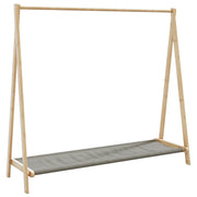 Stalak za odjeću s policama 106x34x102 cm od bambusa