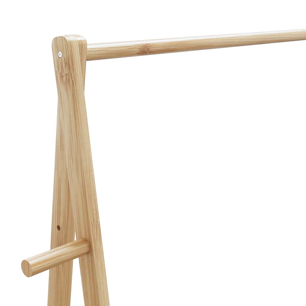 Stalak za odjeću s policama i kotačima 96x45,5x155,5 cm bambusa