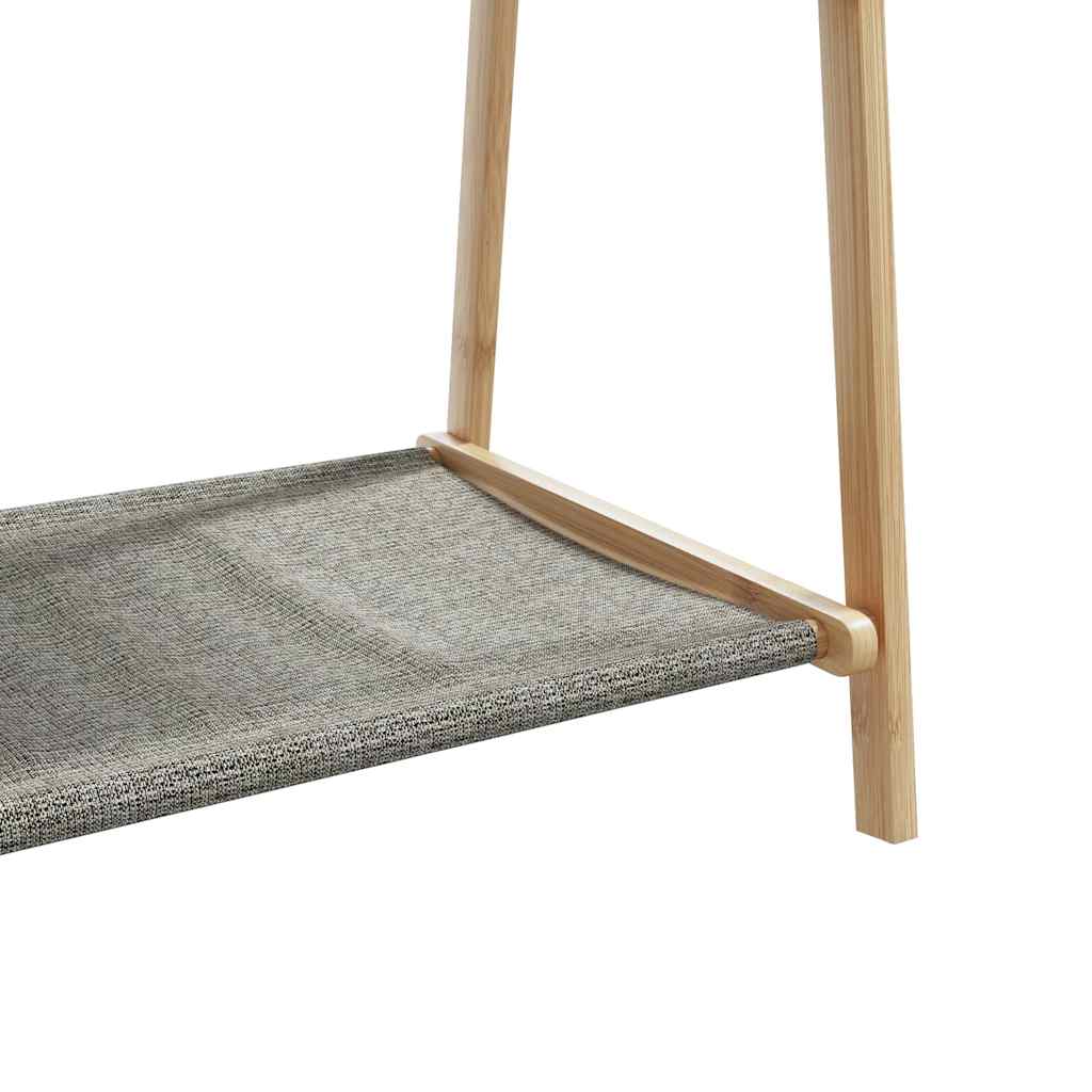 Stalak za odjeću s policama 132x45,5x150,5 cm od bambusa