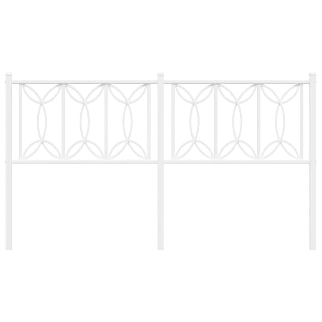 Metalno zamjensko uzglavlje bijelo 150 cm
