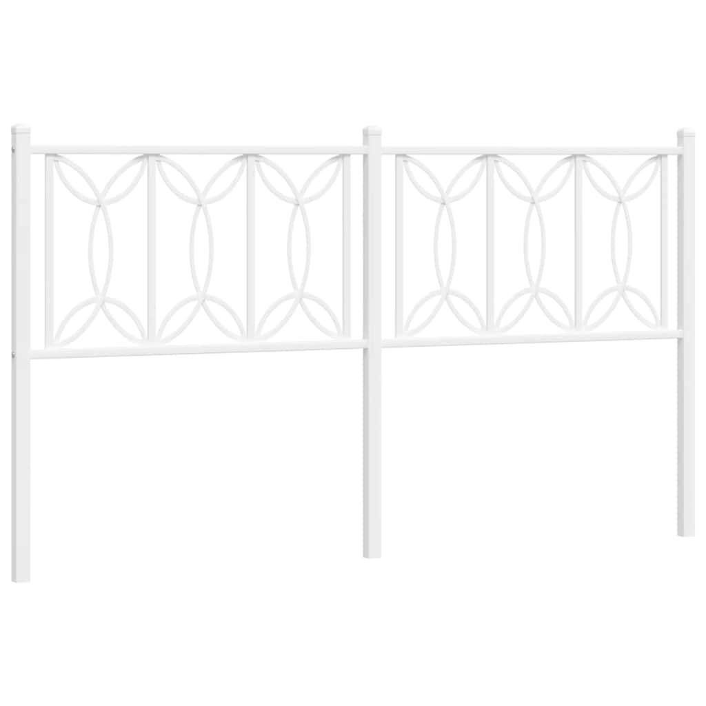Metalno zamjensko uzglavlje bijelo 160 cm