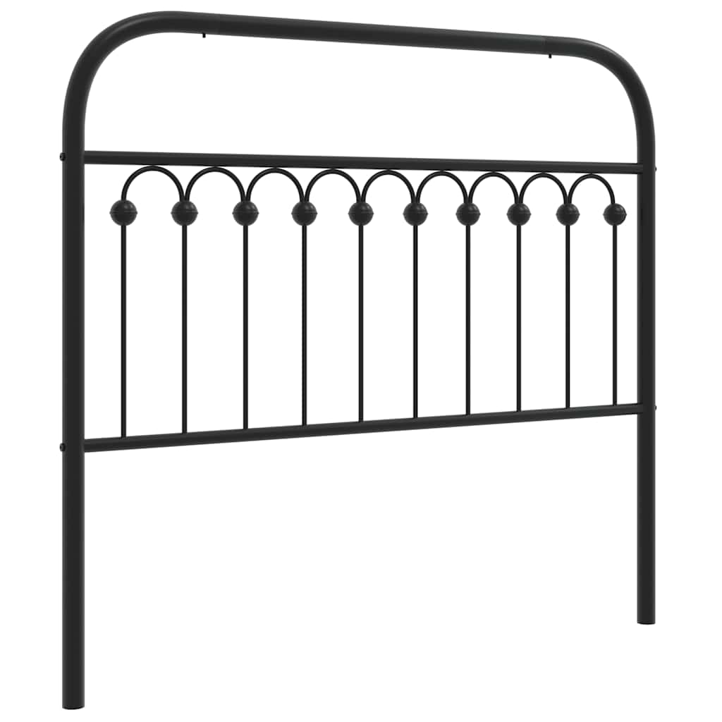 Metalno zamjensko uzglavlje crno 107 cm