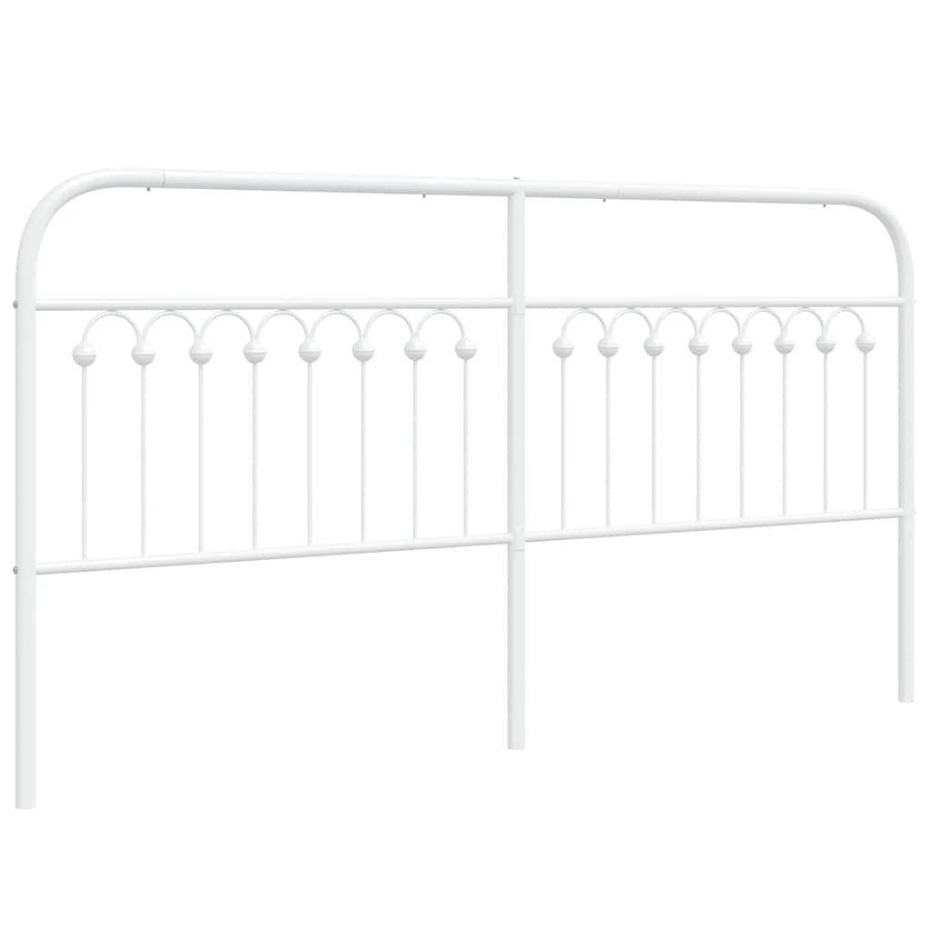 Metalno zamjensko uzglavlje bijelo 180 cm