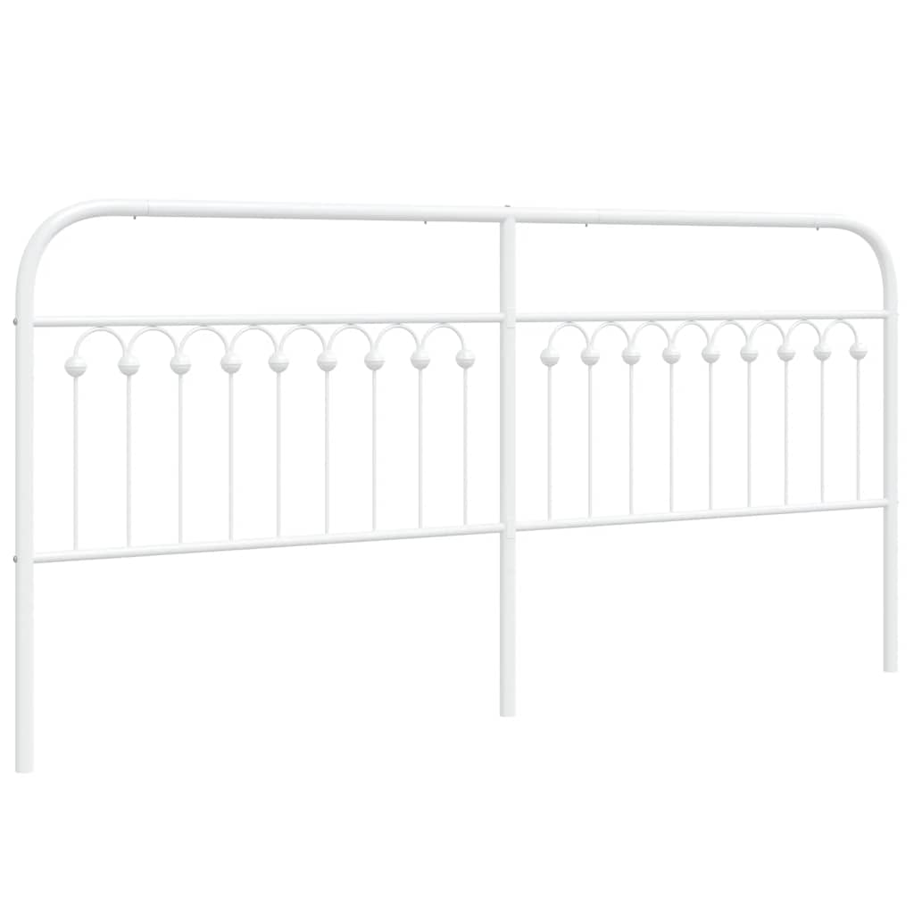 Metalno zamjensko uzglavlje bijelo 193 cm
