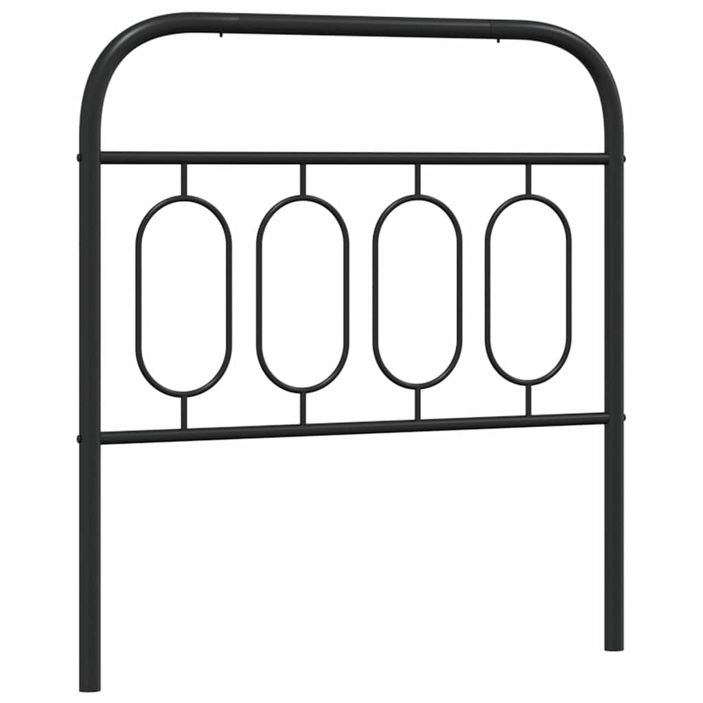 Metalno zamjensko uzglavlje crno 90 cm