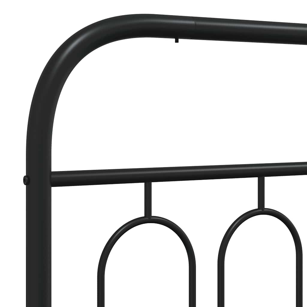 Metalno zamjensko uzglavlje crno 90 cm