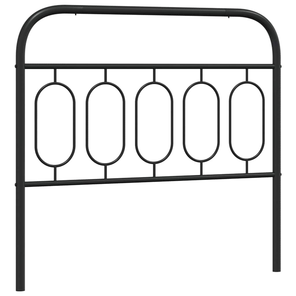 Metalno zamjensko uzglavlje crno 107 cm