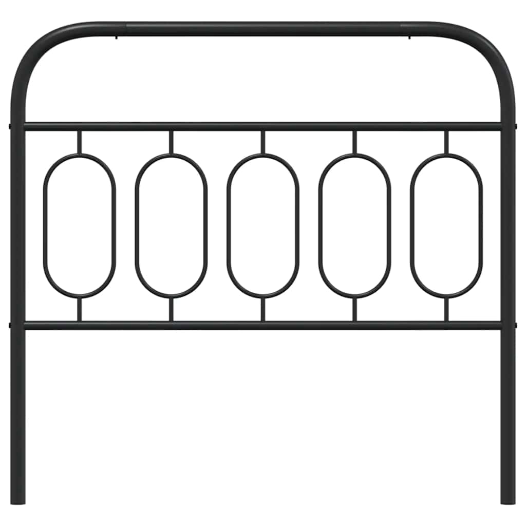 Metalno zamjensko uzglavlje crno 107 cm