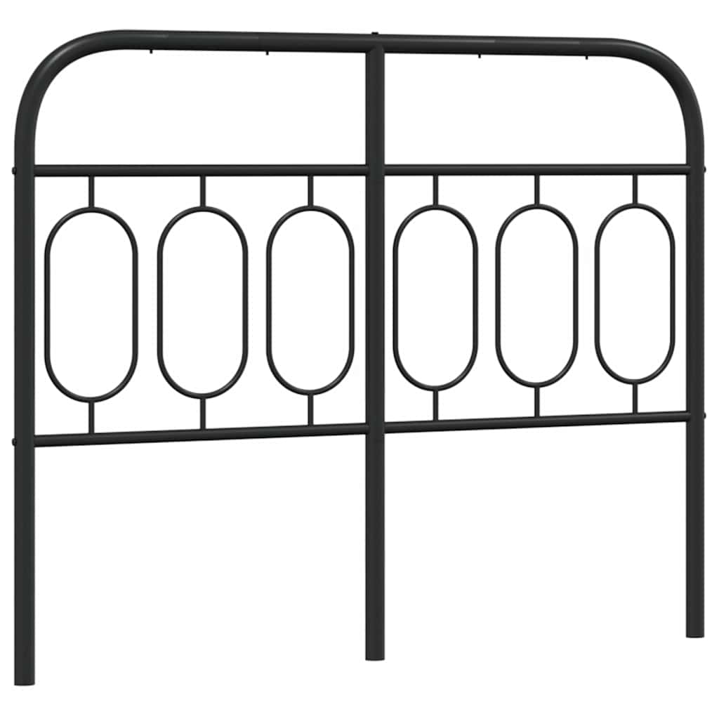 Metalno zamjensko uzglavlje crno 120 cm